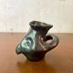 Zoomorphic glazed earthenware vase by René Delarue, 1950s