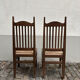 2 chaises en bois art nouveau
