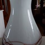 White Opaline Pop Art Ball Vase by Florence
