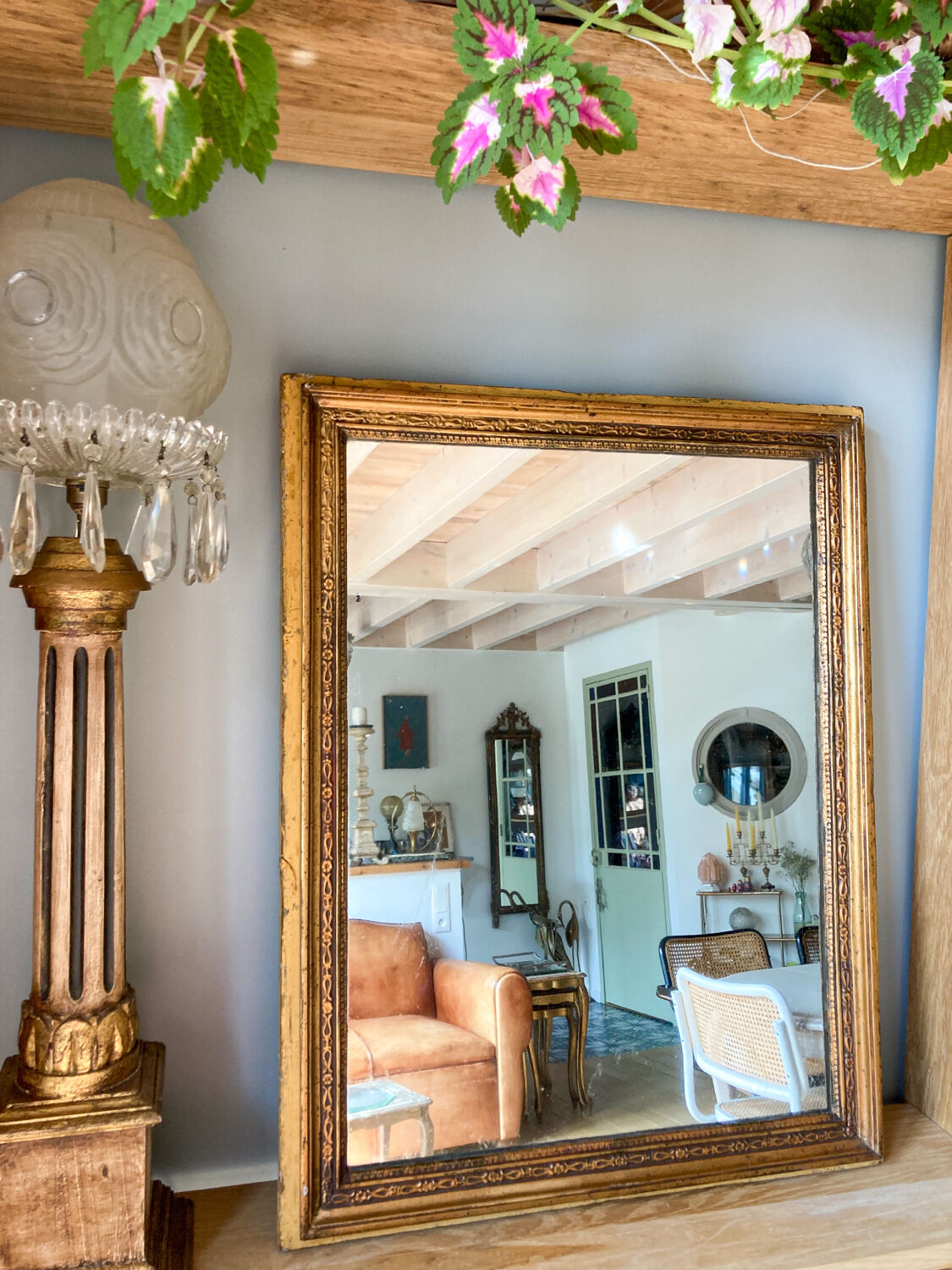 Miroir doré