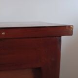 Three-drawer chest of drawers in exotic wood