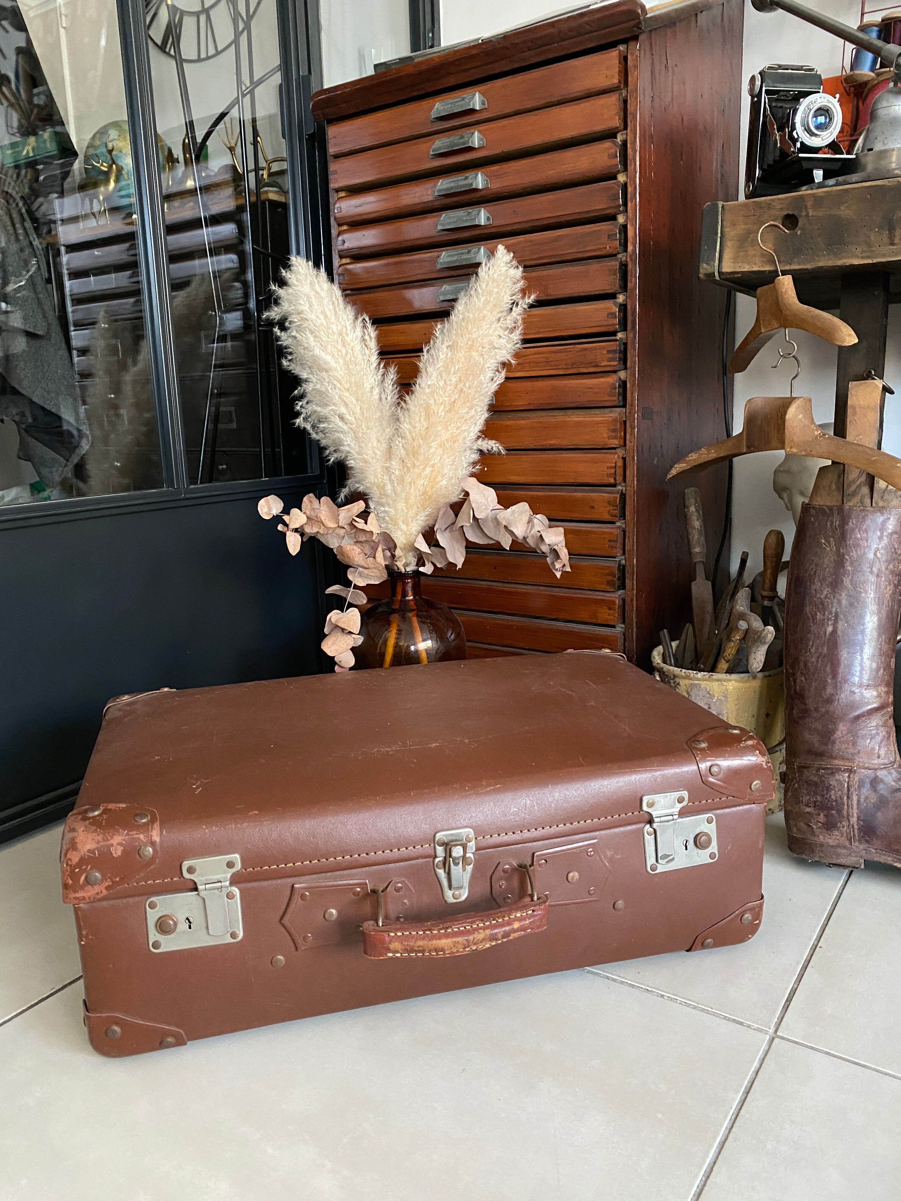 Old vintage suitcase