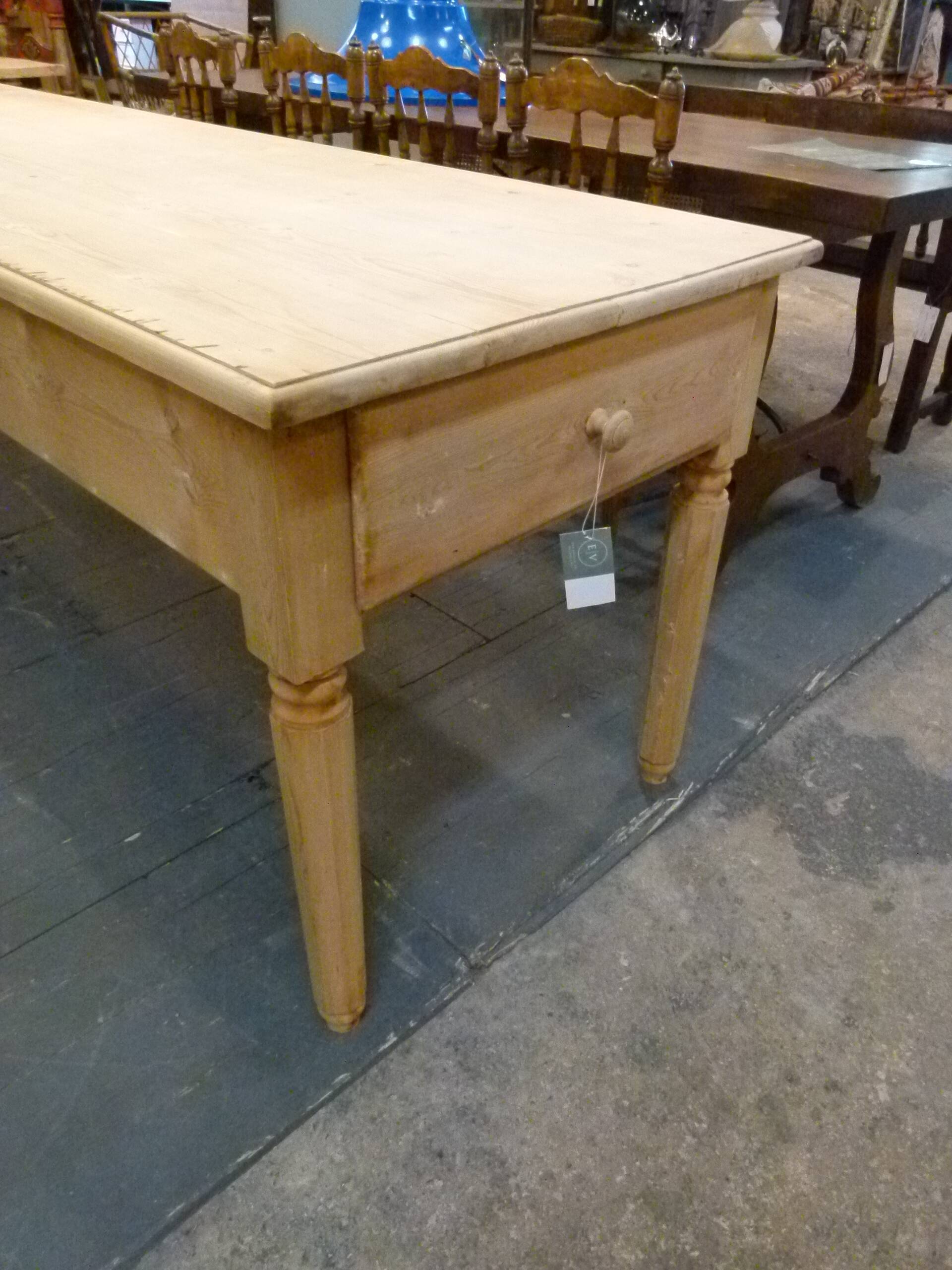 20th century pine farmhouse table