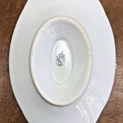 Ancienne saucière faïence Lunéville modèle réverbère rose tulipe