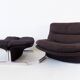 Chauffeuse Brunati Sandwich avec repose-pied par Ammanati & Vitelli