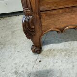 Louis XV style oak display case