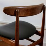 4 chairs Scandinavian 60s teak