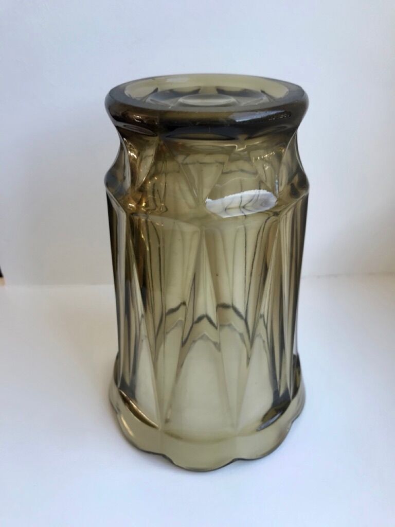 Smoked glass vase 60s-70s