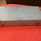 Baptism box, 3 pieces in silver metal