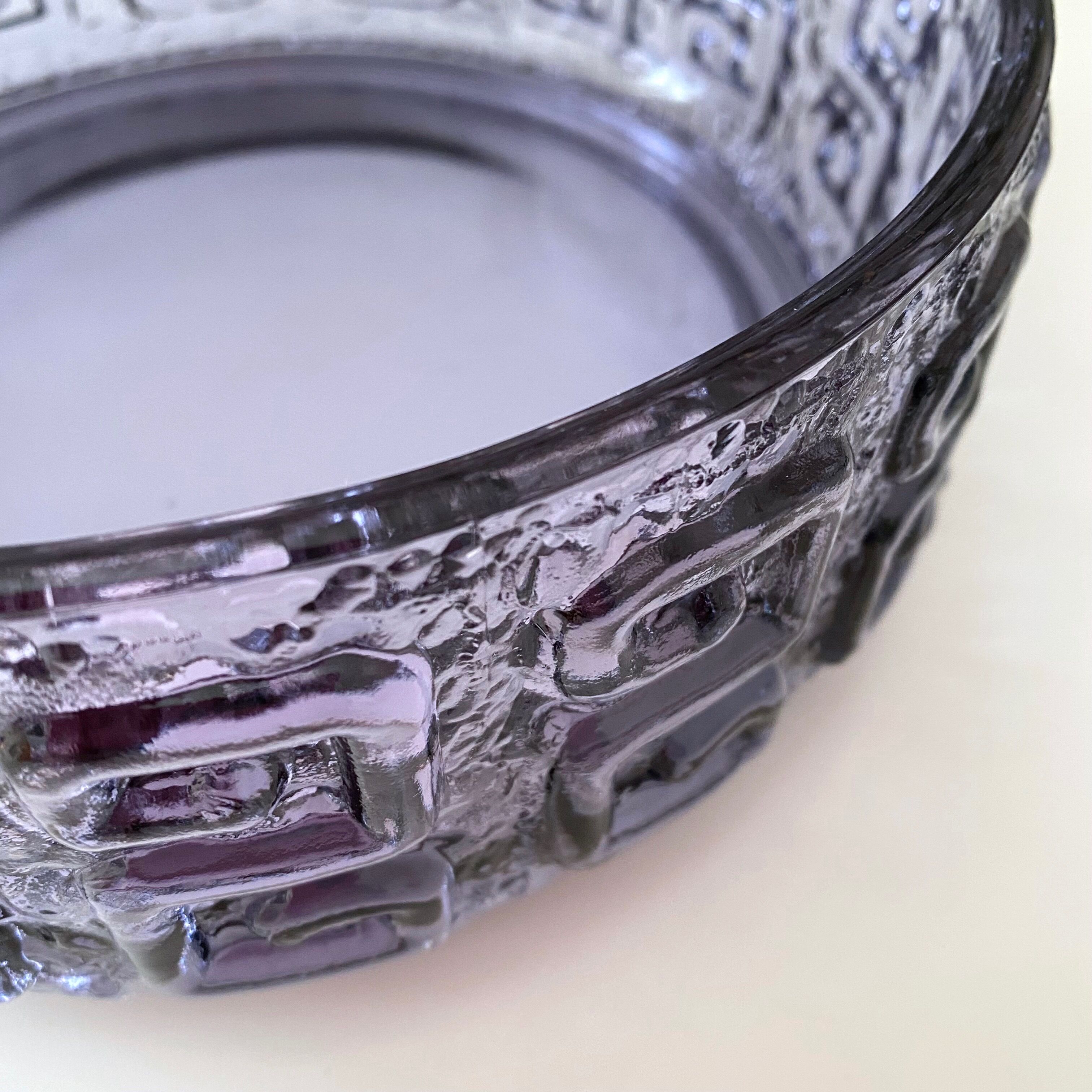 Glass bowl Taalari of Riihimäki glass Finland, scandinavian design