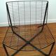 Black metal armchair design by Niels Gammelgard, new edition Ikea