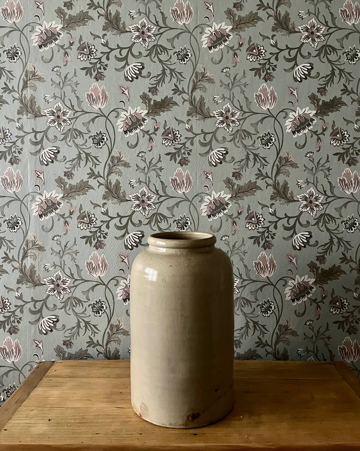 Large glazed stoneware vase