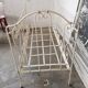 Bed, wrought iron bench