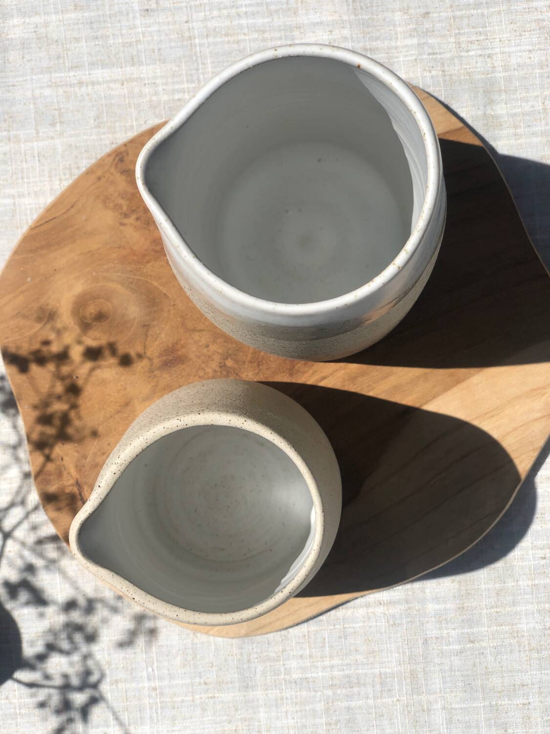 Large ceramic stoneware pitcher