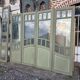 4 Art Nouveau partition doors + transom