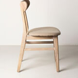 Contemporary upholstered jute chair