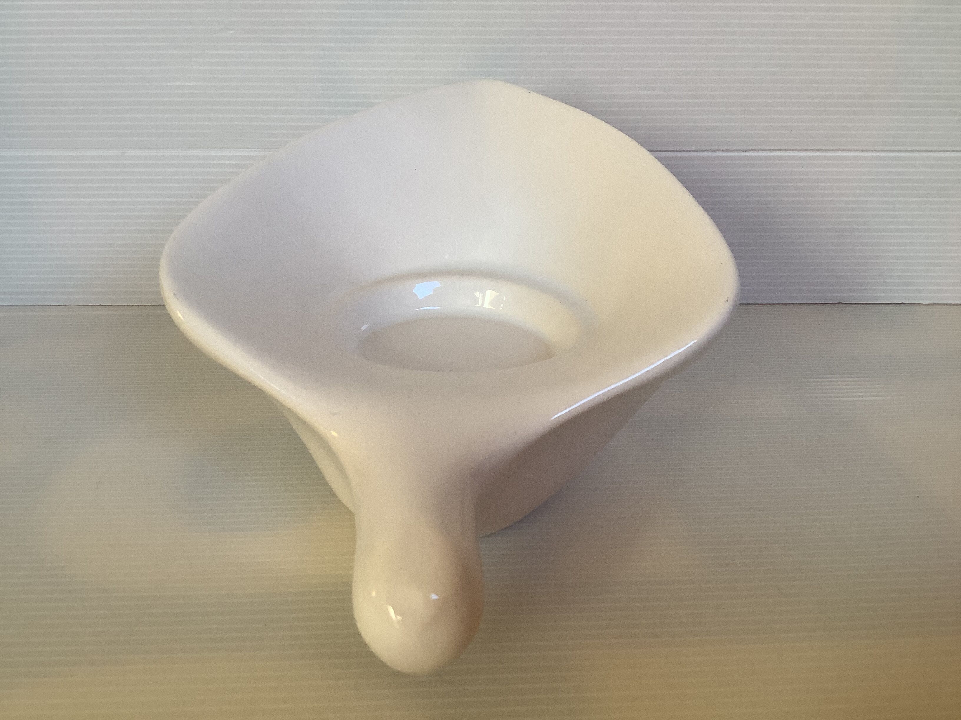 White bird dove candle holder