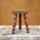 Vintage stool, small wooden stool, tripod stool, plant holder, interior decoration, stool