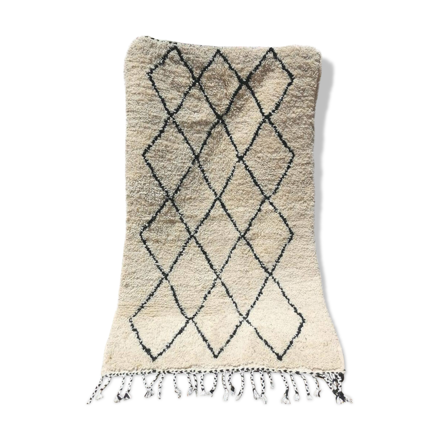Moroccan beni ourain rug 92x153 cm