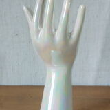 Hand baguier and porcelain soliflore