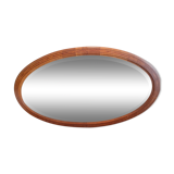 Oval wooden mirror and marquetry nets 1930