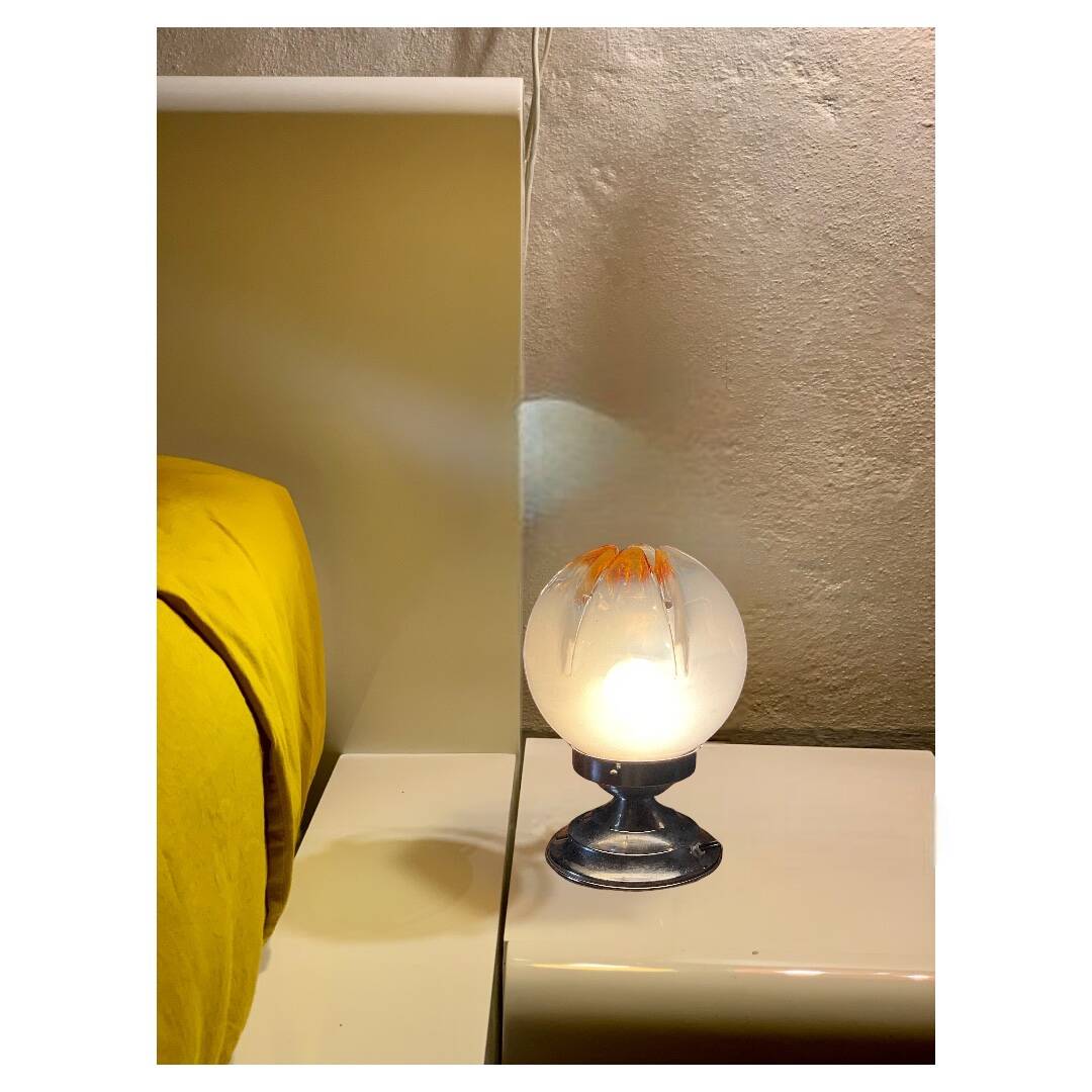 Lampe à poser Italienne 70’ verre murano