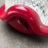 Red Walnut Floor Lamp Model by Achille Castiglioni for Flos, 1970s Mid-Century Modern Italy