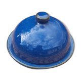 Butter bell in blue ceramic, handmade