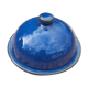 Butter bell in blue ceramic, handmade