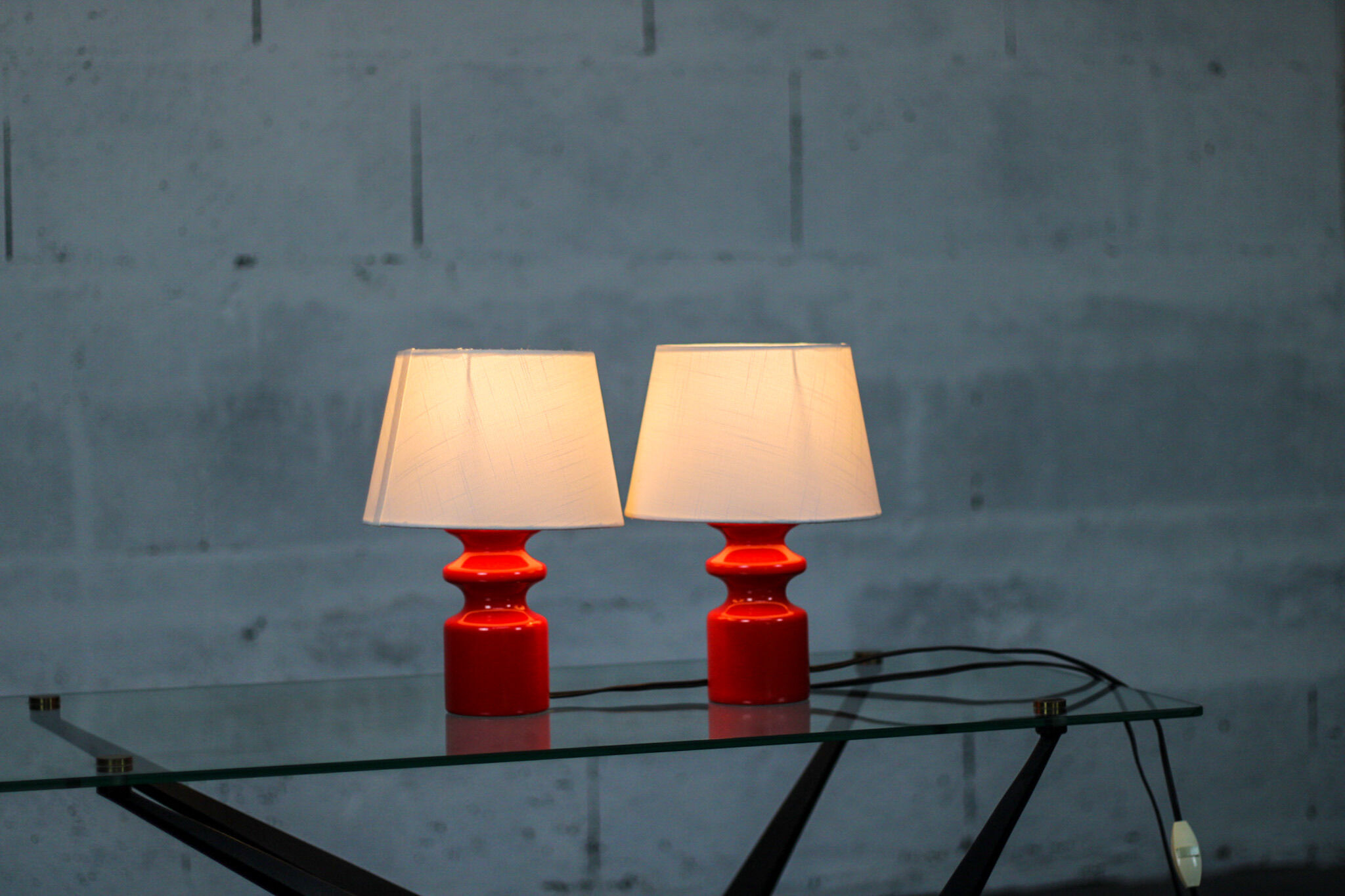 Pair of Danish bedside lamps 70