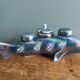 Zoomorphic salt and pepper shaker, porcelain fish