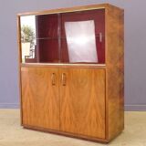 Showcase in blond walnut