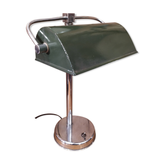 Enamelled Art Deco office lamp