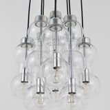 Impressive cascading hourglass chandelier Doria, Space Age, Germany, 1960s.