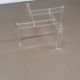 Table basse vintage de Swart. En verre acrylique avec plateau en verre.