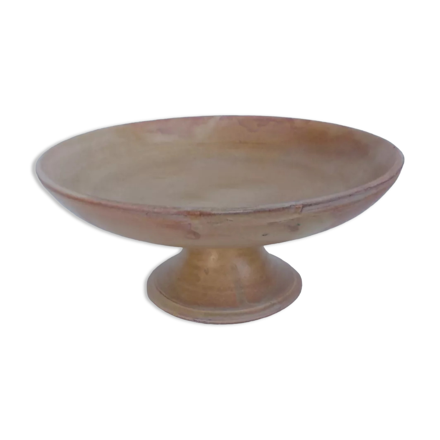 Stoneware serving dish for fruit.