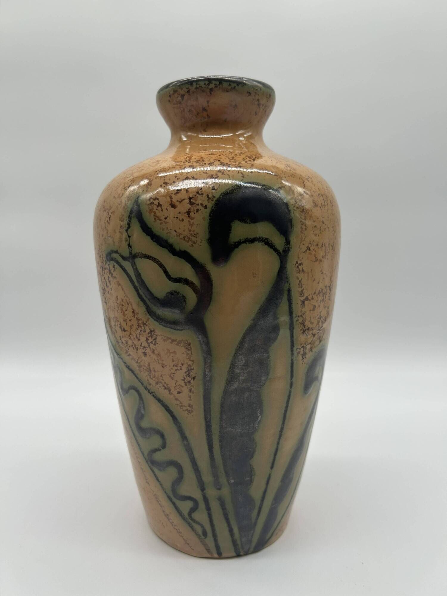 Art deco vase attributed to louis randour for saint-ghislain
