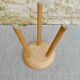 Tripod stool in light wood, 60s