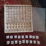 Wooden multiplication table game