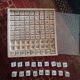 Wooden multiplication table game