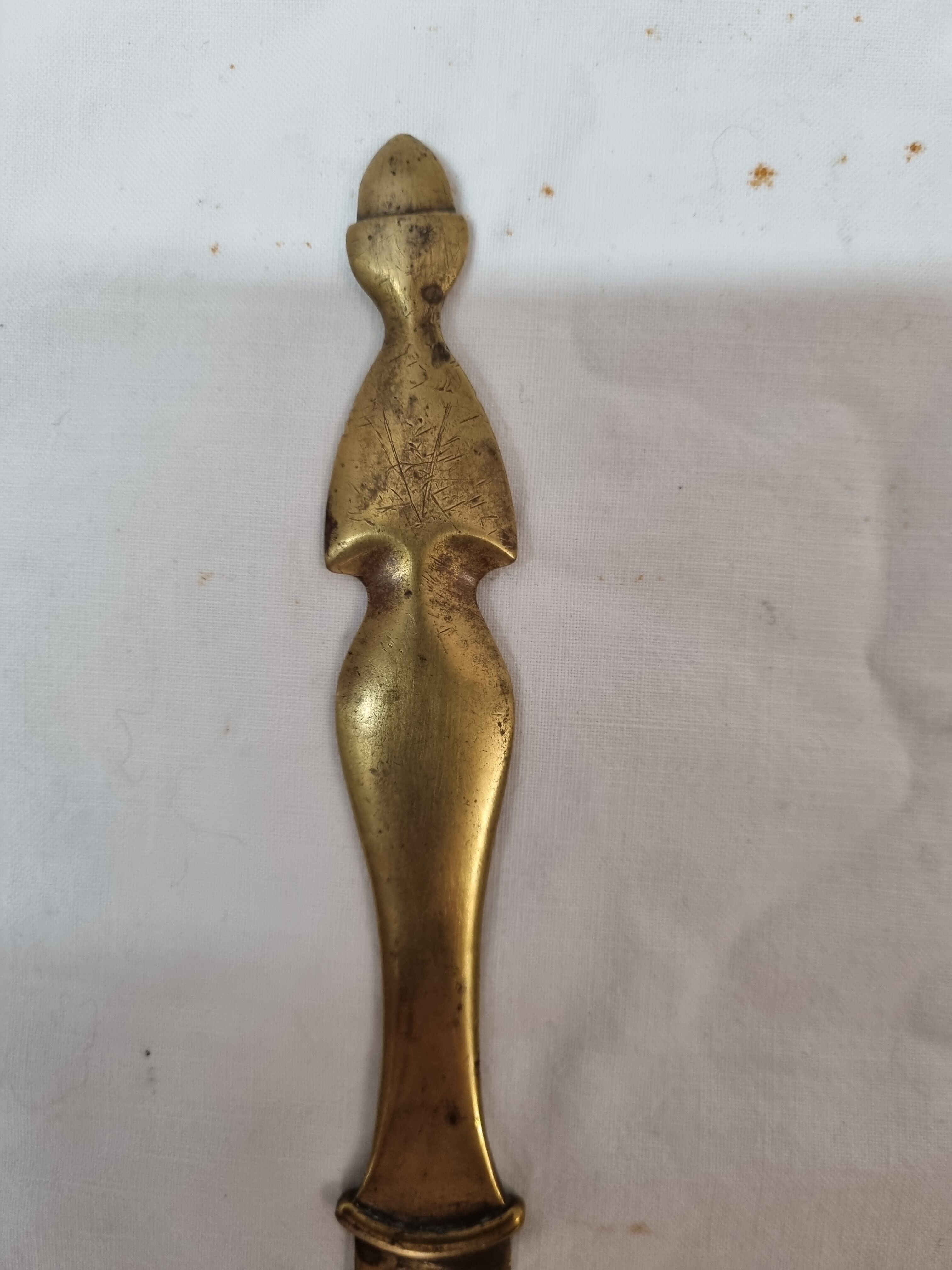 Early XXth century bronze paper cutter