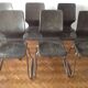 Six vintage Pagholz (or pagwood) Flötotto chairs (high back)