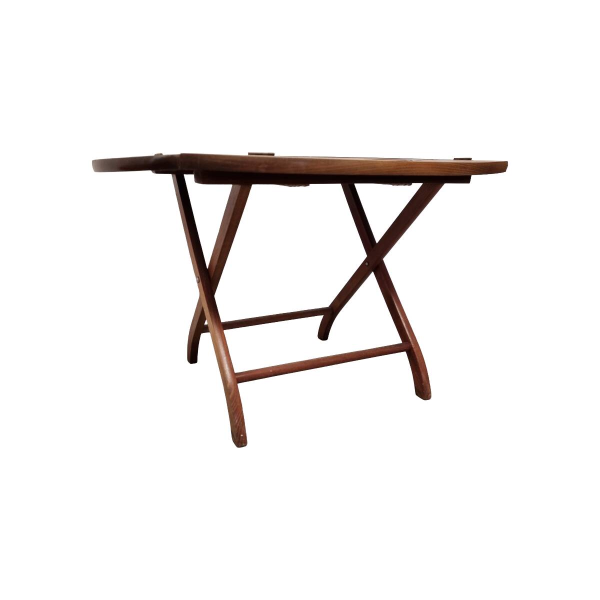 Vintage Mahogany Coffee Table With Tray, 1970s