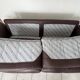 Canapé Roche Bobois cuir véritable marron – 3 places – Très bon état