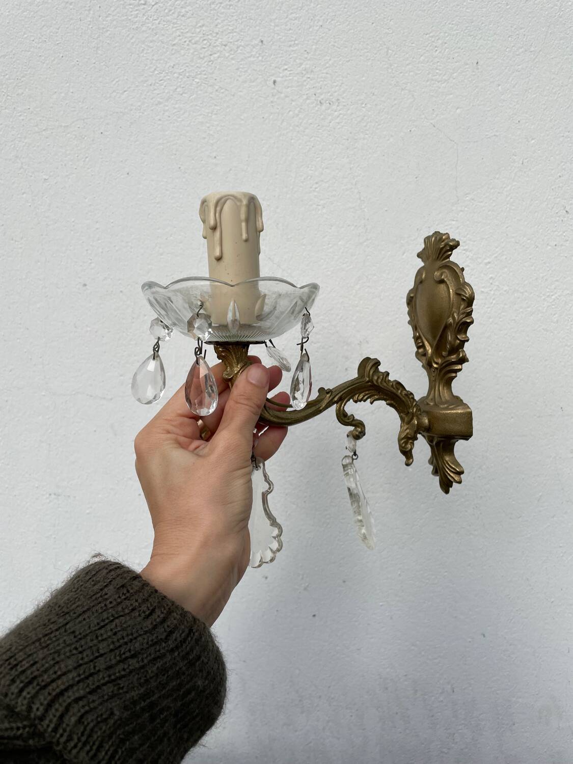 Pair of tassel sconces