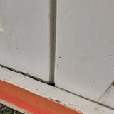 Pair of 19th-century cupboard doors and their frame (1st), woodwork
