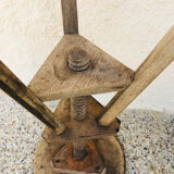 Vintage wood workshop stool