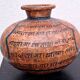 Terracotta vase, decoration of Persian figures.