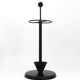 Porte-parapluie noir post-moderne Castiglioni style Memphis, Italie, années 1980