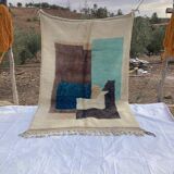 Handmade traditional beni ourain rug, size 150/250 cm.